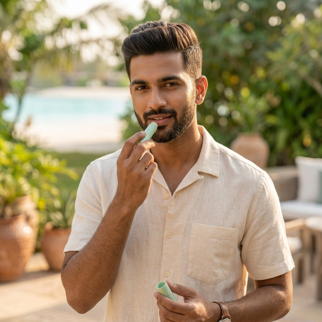 Mint Therapy Lip Balm for Daily Hydration | SPF 50 PA+++ | Kojic Acid Lip Care | Moisturizing & Clear (Non Tinted) | 4.5gm