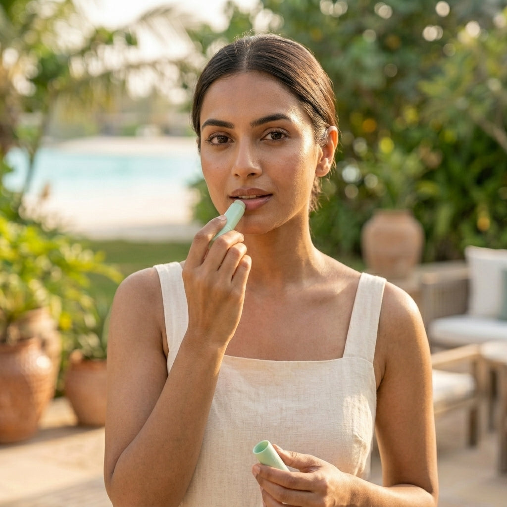 Mint Therapy Lip Balm for Daily Hydration | SPF 50 PA+++ | Kojic Acid Lip Care | Moisturizing & Clear (Non Tinted) | 4.5gm